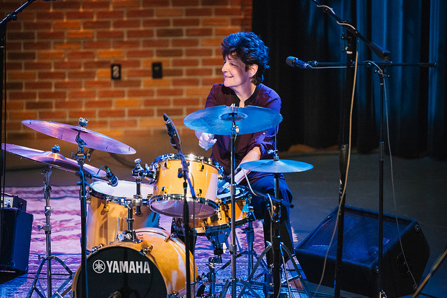 Drumming at WVIA